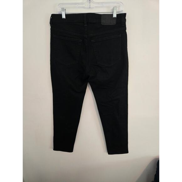 NWT Madewell mens relaxed taper jeans black size 30x30 flex denim. - Picture 2 of 3